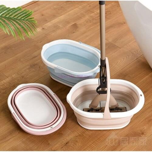 20pcs Portable Foldable Bucket Solid Basin Tourism Outdoor Clean Bucket Fishing Promotion Camping Car Wash Mop Folding Bucket