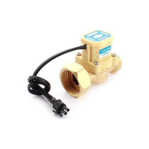 3/4PT Male 1PT Female Water Flow Sensor Control Switch 0.6Mpa 0.75-5L/min 120W