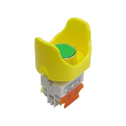 660V 10Amp Momentary DPST Green Button Pushbutton Switch