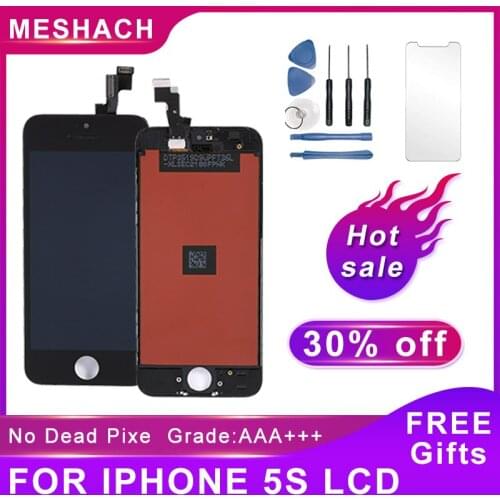 AAA+++ Grade LCD Display For iPhone 5S SE 3D Touch Screen Replacement Assembly Digitizer No Dead Pixel Tempered Glass+Tools