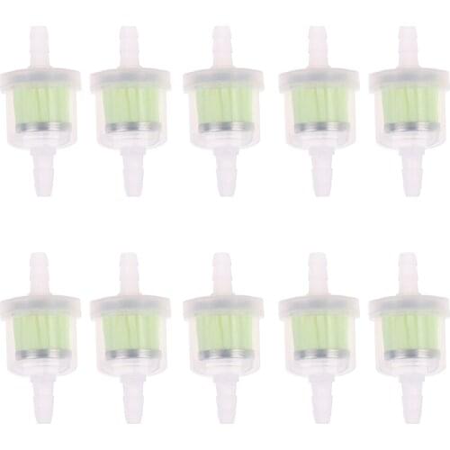 10pcs Universal Motorcycle Gasoline Gas Fuel Gasoline Oil Filter For Scooter Motorcycle Moped Scooter Dirt Bike ATV Fuel Filter