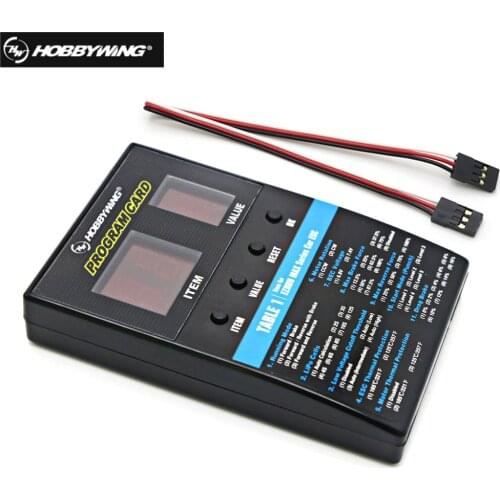 Original Hobbywing RC Car Program Card LED Program Box 2C Programm Card For XERUN / Flyfun Series Car Brushless ESC