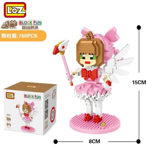 LOZ super hero Anime diamond block plastic cute building blocks toys bricks educational Figures Toys for Children