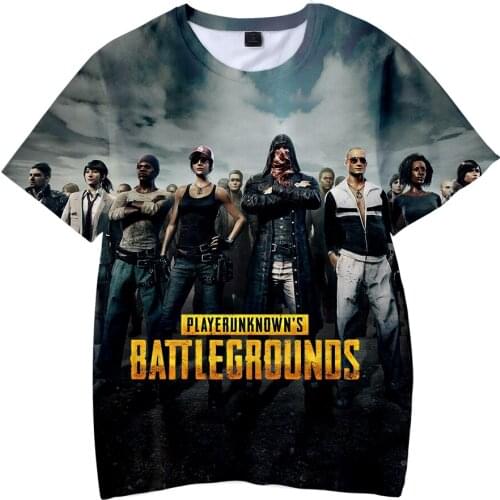 Fashion Children t shirt PUBG Game T-Shirt Boy/girl 3d Print tops Cartoon Hot Sale Childrens Short-sleeved Casual T-shirt Coats