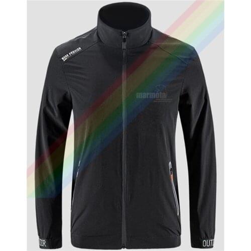 Marmot Geotechnical Expert Breathable Jacket Mens Outdoor Zippered Comfortable Light Soft Fashion Casual Front Printing