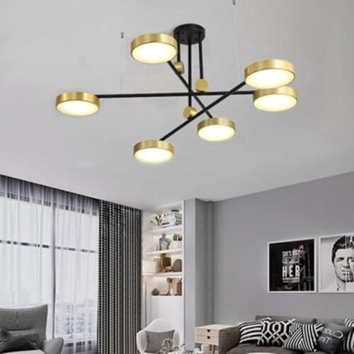 Nordic LED Pendant Lights Iron Loft Decor Minimalist Living Room Stair Hanging Lamp Luxury Restaurant Corridor Cafe Pendant Lamp
