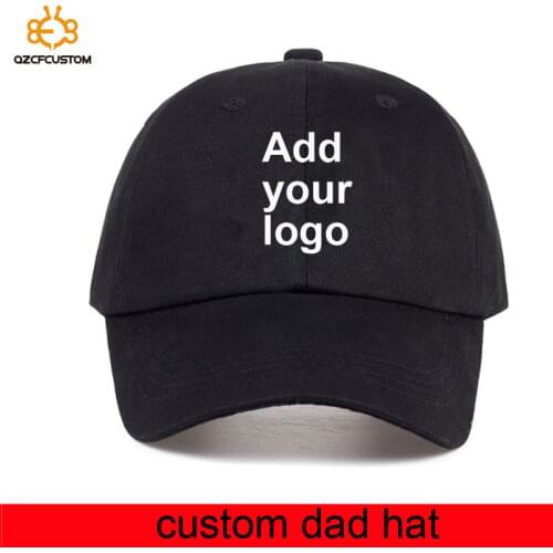 Wholesale cap 100% cotton unstructured custom dad hat logo cap embroidery make your design logo dad cap