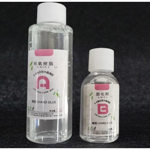 Transparent Crystal Clear Epoxy Resin Glue Kit A B Glue Set for DIY Jewelry Crafts Resists Yellowing JW