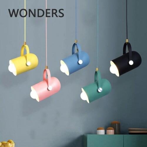 Morden LED Pendant light Angle adjustable pendant lamp Home decor or Bar Showcase Clothing store practical spot light a lustre