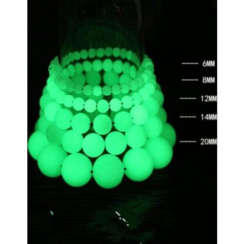 Luminous Stone Night bright lighting jade Bracelet 6-20mm bracelets for women men fine jewelry jade gift