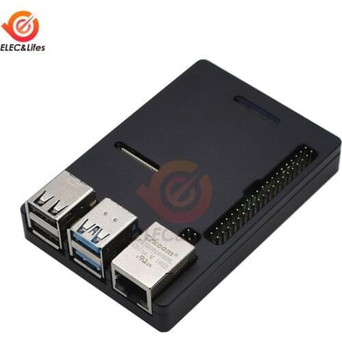 Ultra-thin CNC Aluminum Case Box For Raspberry Pi 4 Model B Metal Shell Black Silver Color for Raspberry Pi 3 Model B