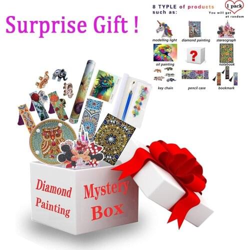 Mystery Diamond Painting Gift Blind Box 1 Pack Random DIY Diamonds Home Wall Decor 2021 New Product Random Lucky Tools