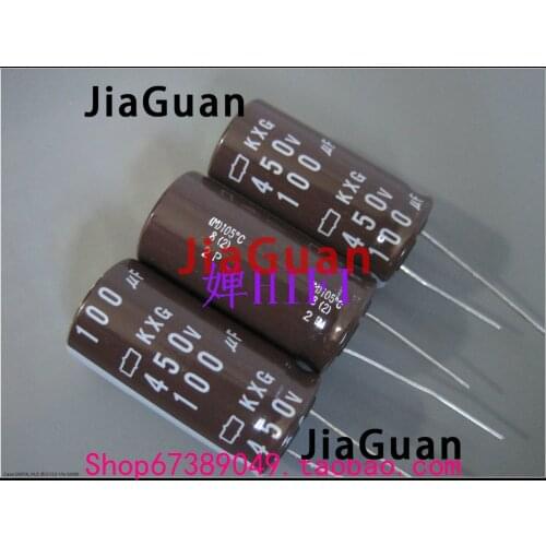 10pcs NEW NIPPON KXG 450V100UF 18x35MM NCC electrolytic Capacitor 100UF 450V CHEMI-CON kxg 450v 100uf