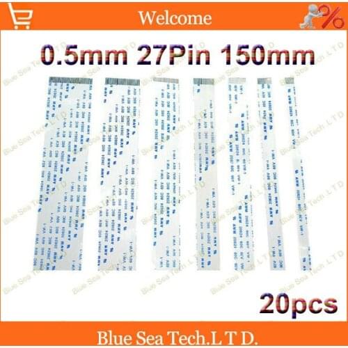 20pcs/lot FFC FPC Flexible Flat Cable 0.5mm pitch 27pin 150mm Isotropy or Anisotropy cable,20624.Welcome custom-made Order