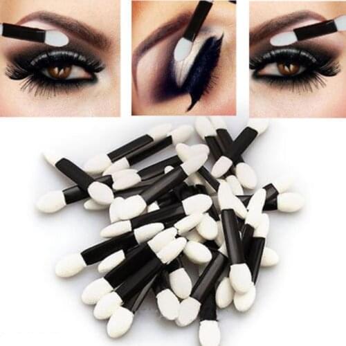 50pcs Double-ended Disposable EyeShadow sponge Applicators Brushes Makeup Tool Cosmetic Makeup Accessories maquiagem
