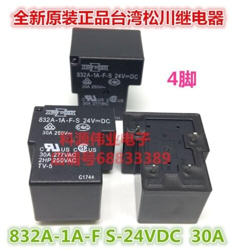 832A-1A-F S-24VDC 30A Relay 832A-1A F-C-24VDC