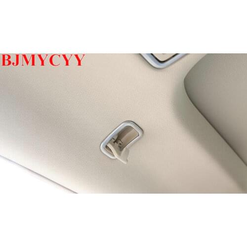 BJMYCYY For Mercedes Benz S class W222 s320 s350 S400 2014-2017 Car-styling ABS Chrome Car Roof Hook Cover Trim 2pcs/set