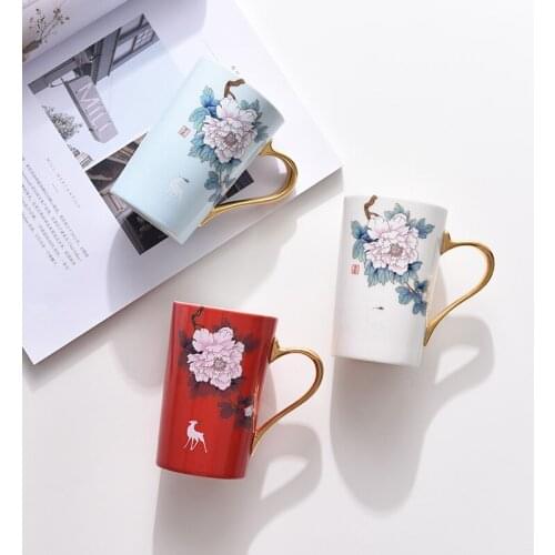 Water Cup With Cover 999 Pure Silver Tea Cup Silver Gilded Cup Ceramic Mug Office Water Cup Tea Separation Cup