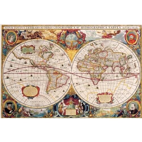 Geographic discovery The wooden puzzle 1000 pieces ersion wood jigsaw puzzle white card adult childrens educational toys