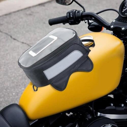 KEMiMOTO Motorcycle Phone Holder Storage Oil Fuel Tank Bag Magnetic Motorbike Saddlebag For Honda For Yamaha For Aprilia RSV1000