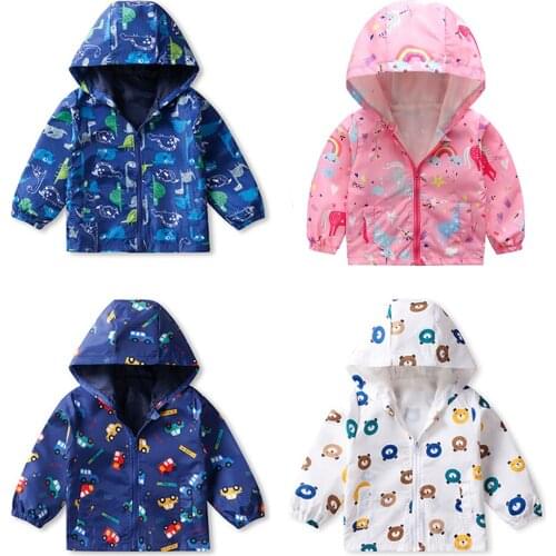Childrens Clothing Boys Jackets Girls Coat Kids Cartoon Camouflage Outerwear Autumn Spring Hooded Jacket Boy Clothes Fashion