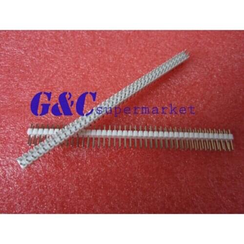 10 pieces of white 2.54mm 2x40 pin male double row contact panel socket strip electronic accessories connection diy electronics