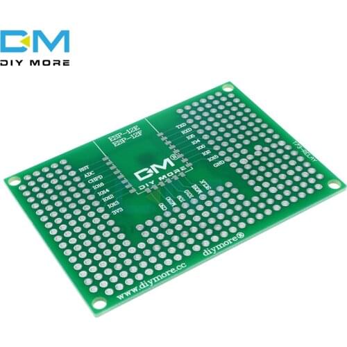 5x7CM 50x70mm Double Side Prototype PCB Board Breadboard Protoshield For Arduino Relay ESP8266 WIFI ESP-12F ESP-12E ESP32 ESP32S