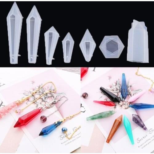 DIY Crystal Epoxy Resin Mold Silicone Casting Crystal pendant Molds Handmade For Molds for Jewelry Making Artcraft
