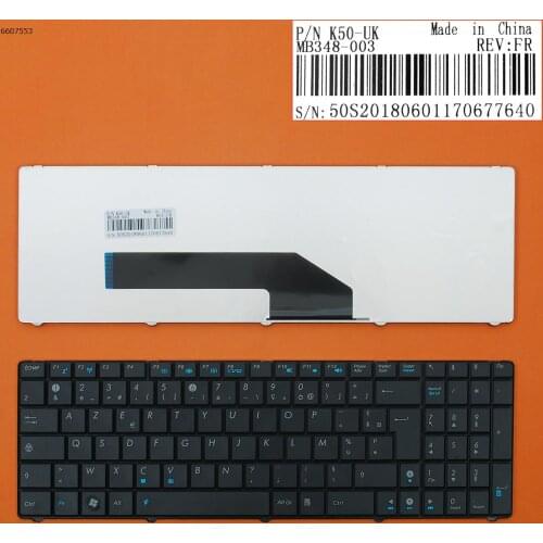 FR French AZERTY New Replacement Keyboard for ASUS K50 K51 K50AB K50AD K50AF K50C K50IN K50IJ K50IN Laptop Black