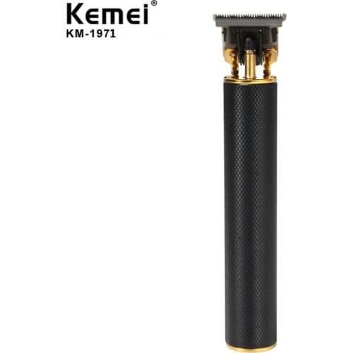 Kemei KM-1971 Electric Hair Trimmer Rechargeable Cordless For Men Beard Trimmer 0mm Baldheaded Hair Clipper Cutting Machine