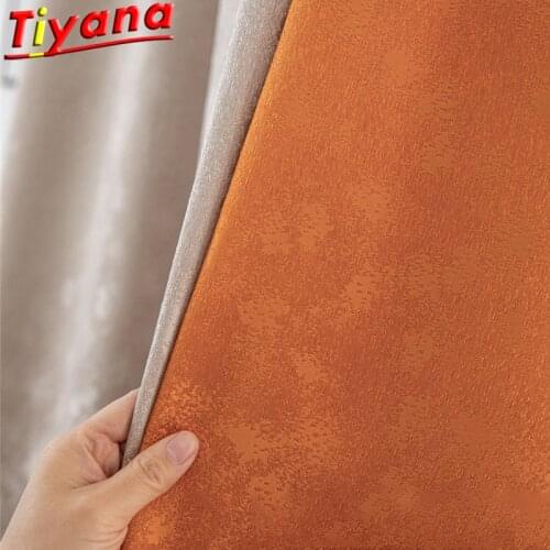 Multicolor Stitching Abstract Art Blackout Curtains for Living Room Orange/Blue/Green/Yellow Modern Matte Curtain Cloth HM713#VT