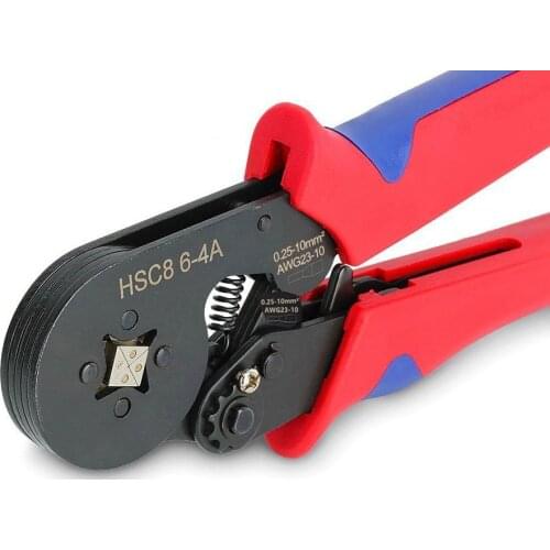 Crimping tools pliers electrical tubular terminals box mini clamp HSC8 6-4 0.25-6mm2 23-10AWG 6-4B tools sets
