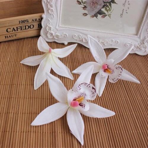 36PCS,9CM Multicolor Silk Butterfly Orchid Artificial Flower Heads,Vanda Orchidee Table Arrangements Wedding&Home Decorations