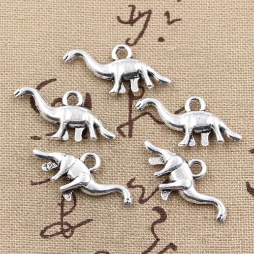 12pcs Charms Dinosaur Brontosaurus 27x12mm Antique Making Pendant fit,Vintage Tibetan Bronze Silver color,DIY Handmade Jewelry