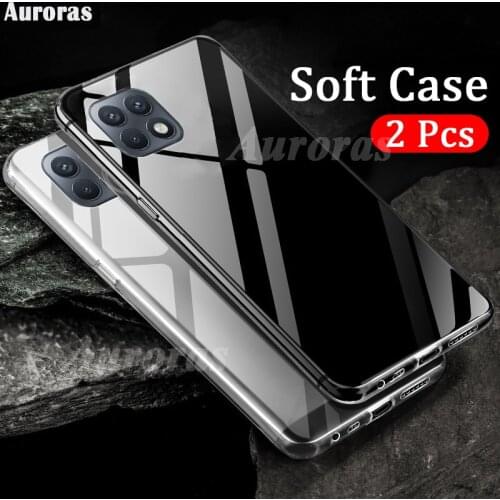Auroras 2 pcs Case For Samsung A22 5G Clear Water Soft Case Transparent Phone Cover For Samsung Galaxy A22 4G Clear Case