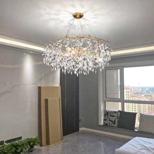 Modern Luxury LED Chandeliers Lighting for Dining Room Home Decoration Crystal Ceiling Chandeliers Lamp Furniture Living Room