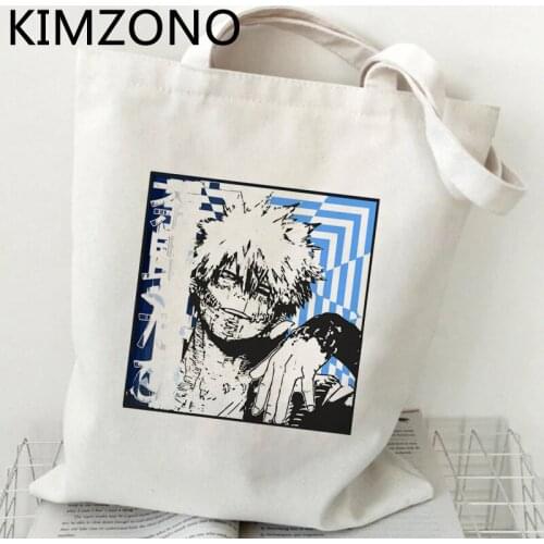 My Hero Academia Dabi shopping bag shopping reusable cotton recycle bag shopper bolso bag foldable fabric tote woven cabas