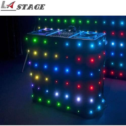 P18 2m*2m LED Video Curtain Entertainment Center Professional Disco Lighting Nice DJ Booth Party Decoration