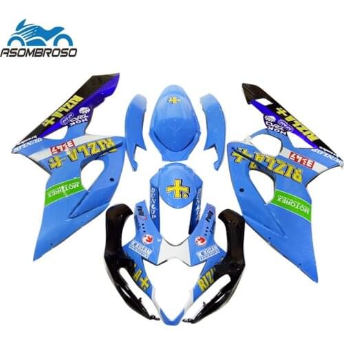 High quality 2005 2006 Injection Fairing kit for SUZUKI GSXR 1000 black blue gsxr1000 K5 k6 fairings CM84