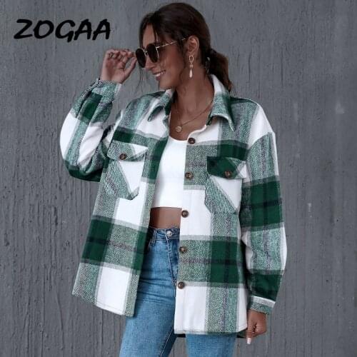 Женские рубашки оверсайз ZOGAA China At AliExpress