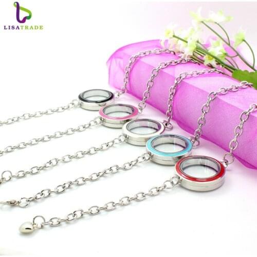 Diylocket 10pcs 30mm Round twist living floating locket bracelet Wholesale Fashion Bracelets & Bangles LSLB15*10
