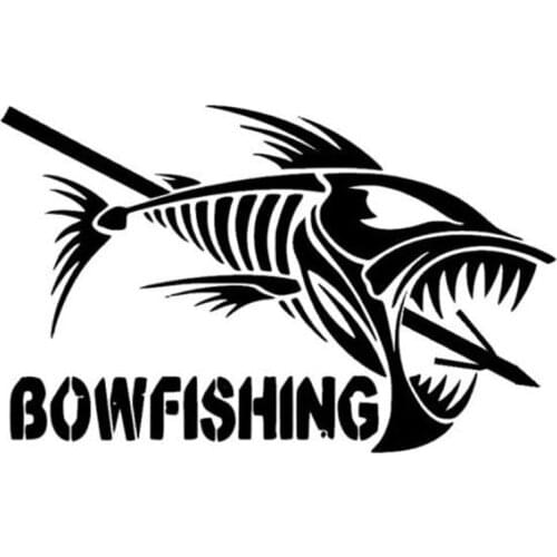 13.6cm*8.5cm Bowfishing Fashion Car Styling Stickers Decals Vinyl S4-0212