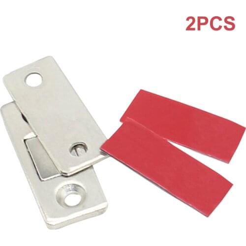 2Pcs Magnetic Cabinet Catches Furniture Closer Push Open System Magnet Cabinet Stops For Closet Cupboard Furniture Hardware