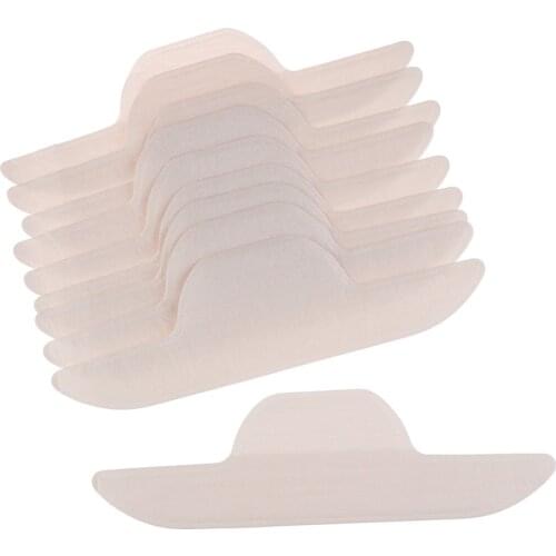 20pcs Disposable Collar Protection Pad T-shirt Sweat Perspiration Deodorant Dry Stickers Collar Sweat Absorbing Pads For Unisex