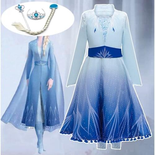 2020 Dress For Girls Kids Long sleeve Princess Dress Winter Children Cosplay Costumes Toddler Girl Party Dress Coat Vestido