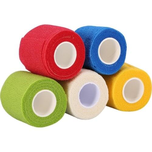 4/6Pcs Disposable Tattoo Self Adhesive Elastic Bandage Tattoo Machine Grips Cover Wrap Tape for Handle Permanent Tattoo Supplies