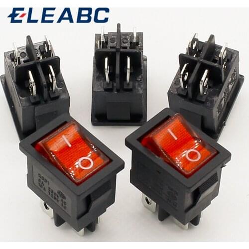 5pcs/lot 15*21mm LED Light SPST 4PIN ON/OFF G121 Boat Rocker Switch 6A/250V 10A/125V Car Dash Dashboard Truck RV ATV Home