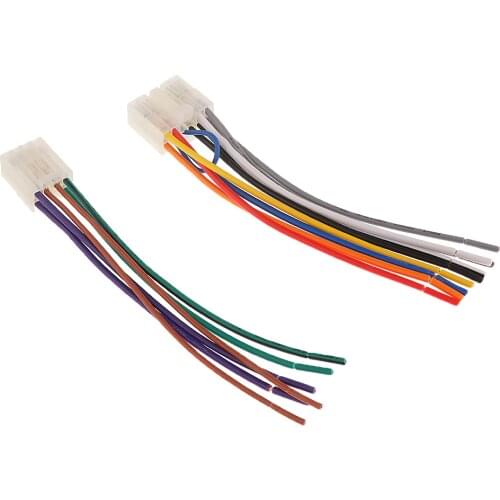 Car Stereo Audio Wiring Harness Adapter Plug Cable 10pin+6pin For Toyota