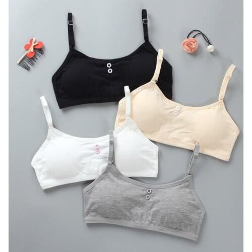 Bra for Teen Girls Kids Training Bras Topics for Teens 12 Years Old Underwear Lingerie Thin Strap Topic Sleeveless Vest Cotton