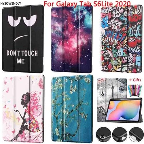 For Samsung Galaxy Tab S6 Lite Case SM-P610 SM-P615 Case Ultra Slim Stand PU Leather Smart Cover For Galaxy Tab S6Lite 2020 10.4